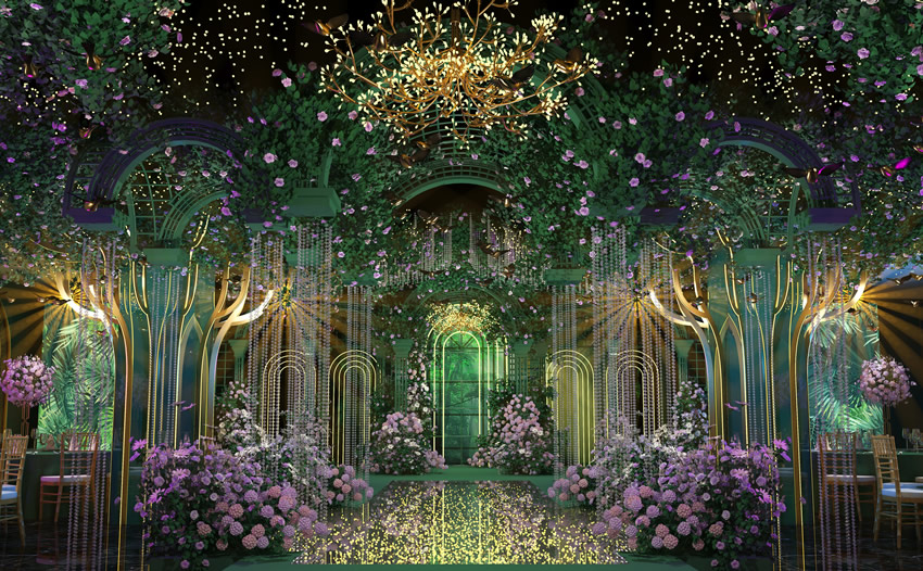 梁山奇妙森林婚礼堂效果展示