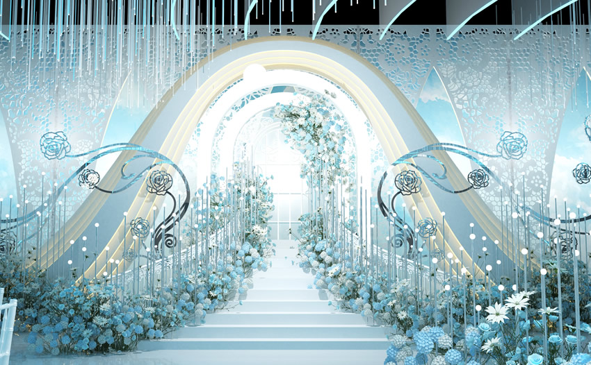 梁山釡香烙馍村水晶厅效果展示